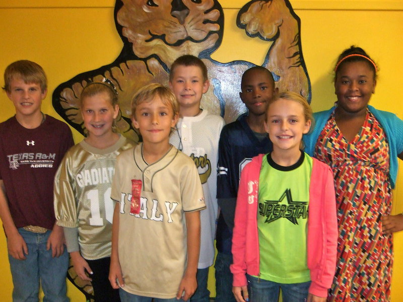 Image: The newly elected Student Council officers: Reese Janek, Karson Holley, Tanner Chambers, Jaylon Lusk, LaJada Jackson, Chase Hyles and Brook Gage.