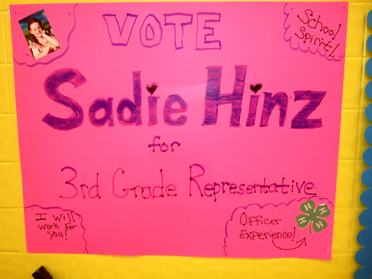 Image: Sadie Hinz says if elected she will work for you.