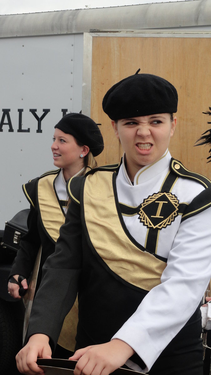 Image: Reagan Adams puts her “game face” on.