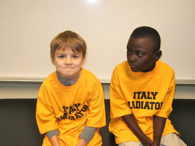 Image: These two Stafford cuties make up athletes in training for Stafford.