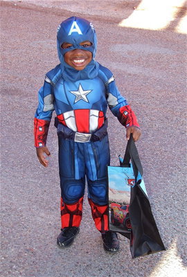 Image: Captain America! With a big ol’ Texas grin!!