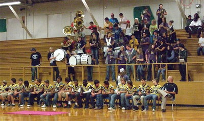 Image: The Gladiator Regiment Band fills the old gym with the beat of champions.