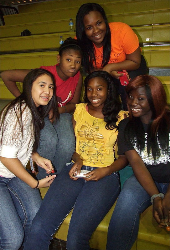 Image: Lady Gladiators cheering on the Lady Gladiators!