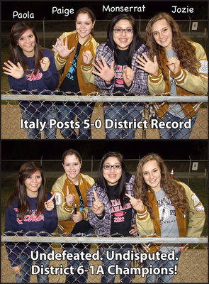 Image: Italy is proud to finish 5-0 in district to claim the #1 spot!