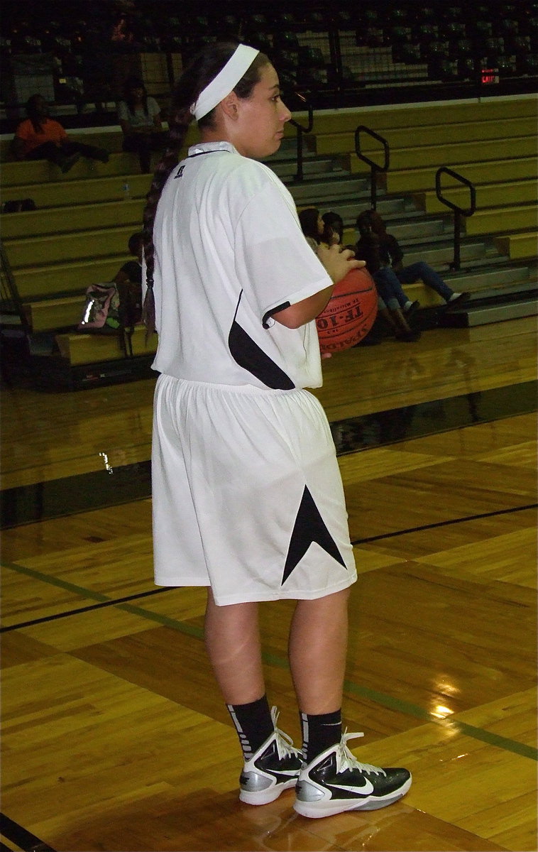 Image: Lady Gladiator Alyssa Richards gets ready to take on Faith Family in the first round of the annual Italy Invitational Basketball Tournament hosted by Italy High School.