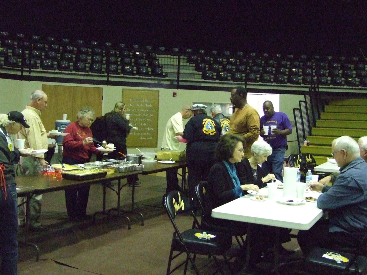 Image: All denominations were invited to feast at the Italy High School dome.