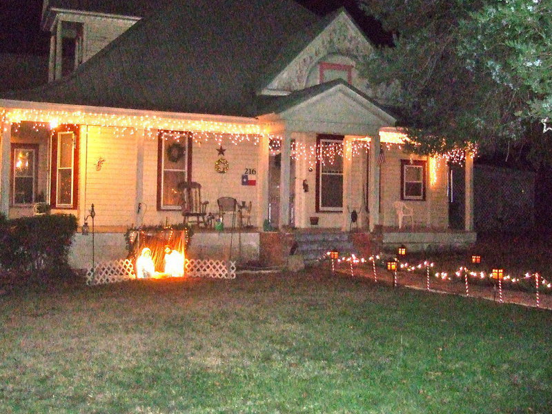 Image: More lights and another nativity scene.