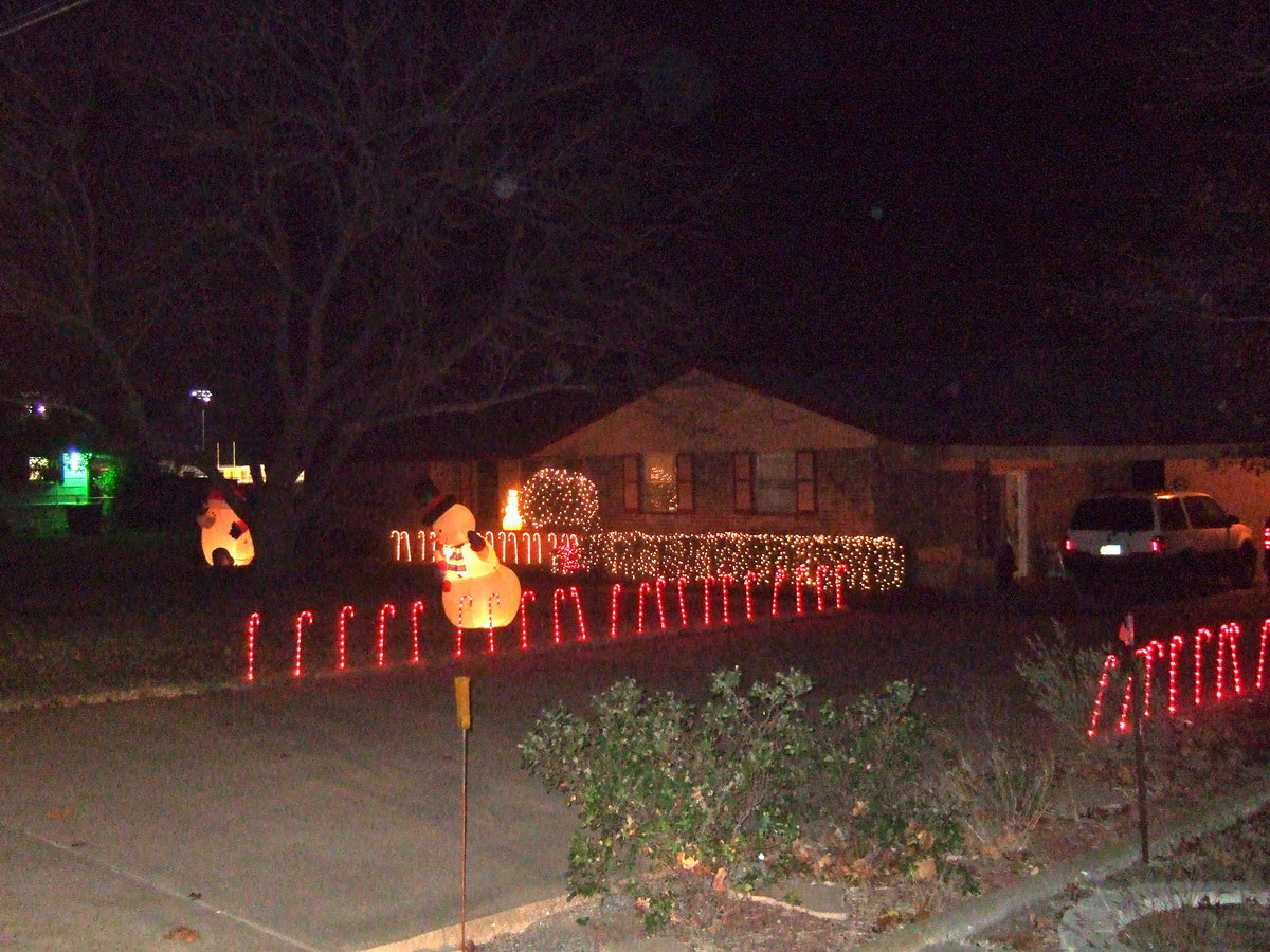 Image: Candy cane lane.