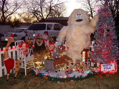 Image: Part of the Christmas scene at Conrad and Gayle’s home.