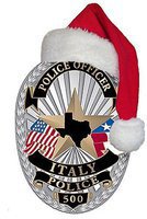 Image: The Italy Police Department enjoyed their second-striaght “Shop with a Cop” program where officers picked up six selected students from Stafford Elementary and then gave them all a squad car sleigh ride to Wal-Mart in Waxahachie where the students purchased Christmas gifts for themselves and their family members.