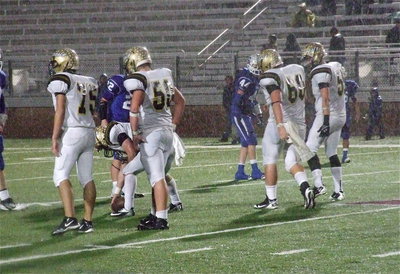 Image: The fourth-quarter was marked by heavy rains but Italy’s offensive line continued to line up with Cody Medrano(75), Zain Byers(50), center Kyle Fortenberry(66), Kevin Roldan(60) and Zackery Boykin(55) prepare for another play.