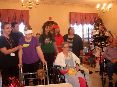 Image: Therapy group sang their rendition of ‘The Twelve Days of Therapy’ to the tune of Twelve Days of Christmas.