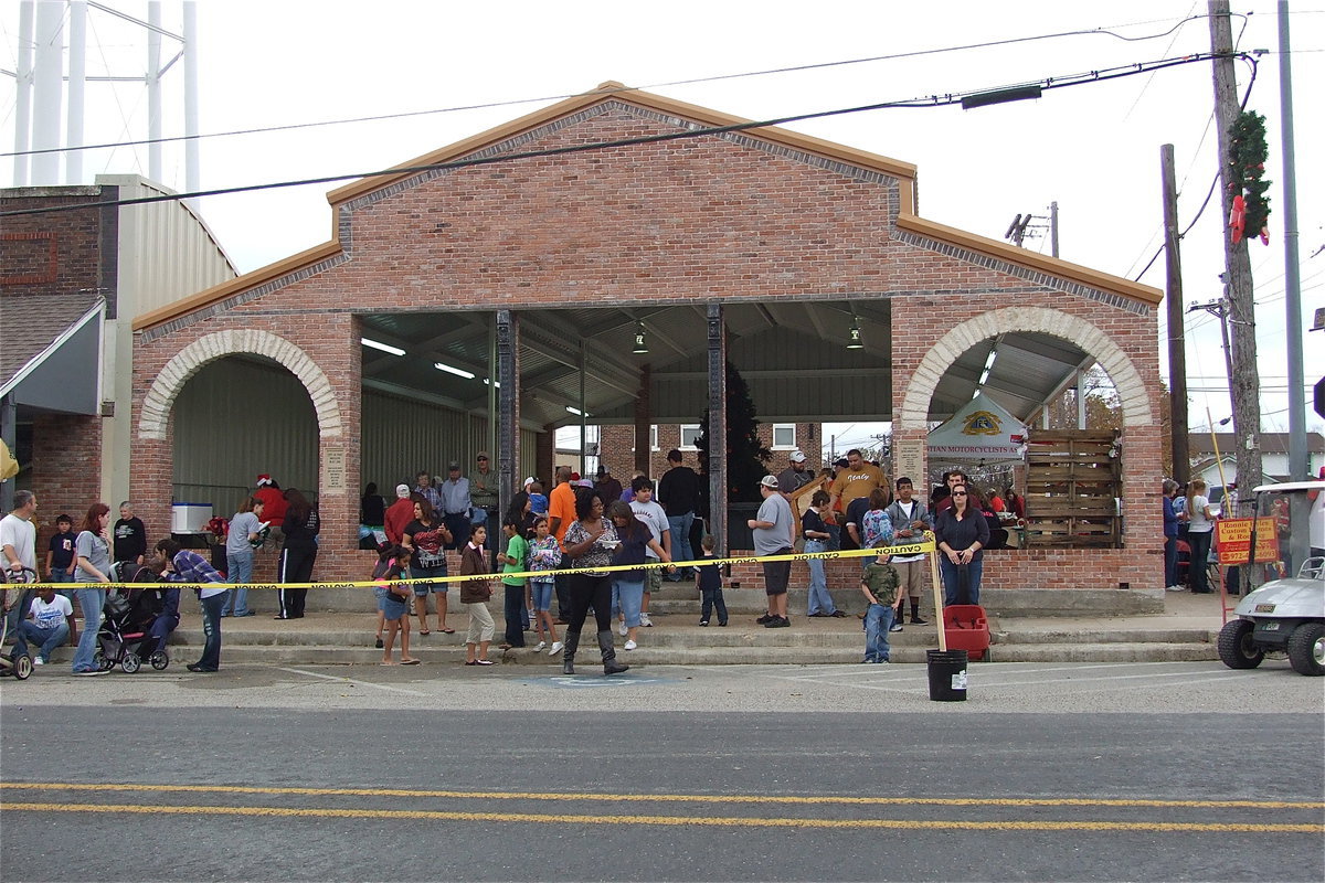 Image: A front view of the new downtown pavilion. Just look at that hustle and bustle.