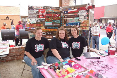 Image: Double Lace with Mistie Carter, Lacey Larson and Christie Enriquez hit the scene with a booth displaying wooden painted signs, bibs, hair bows and more. Contact Mistie at (469) 383-0668 or contact Cristie at (972) 921-6004 or contact Lacey at (254) 557-2463 if you would to purchase an item or place a custom order.