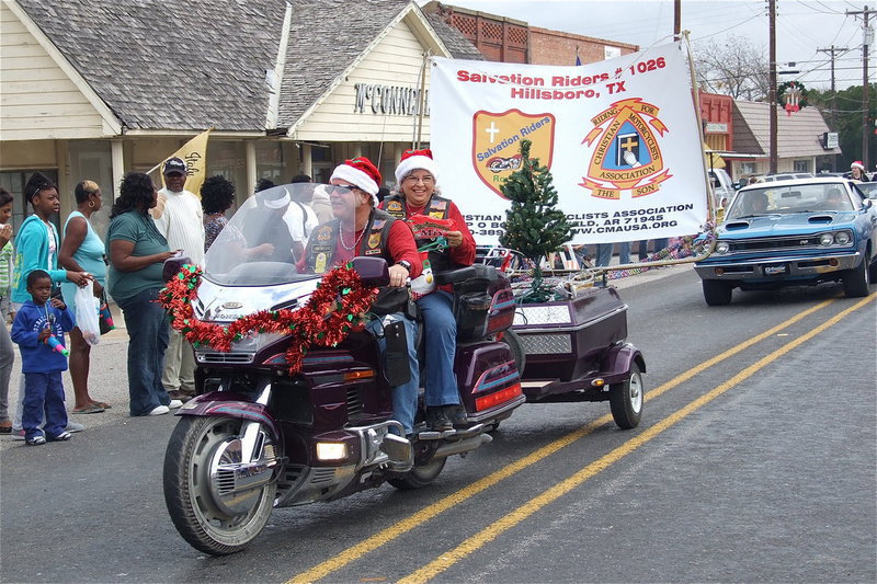 Image: Salvation Riders #1026 Motorcycle Club from Hillsboro participate in Italy’s 2012 Christmas Festival and Parade.