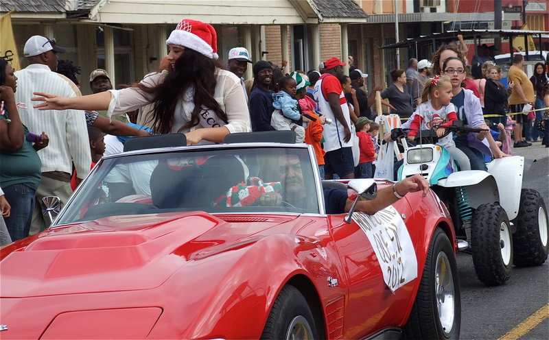 Image: There’s Italy High School’s 2012 Homecoming Queen Alyssa Richards with Ronnie Hyles her personal driver.