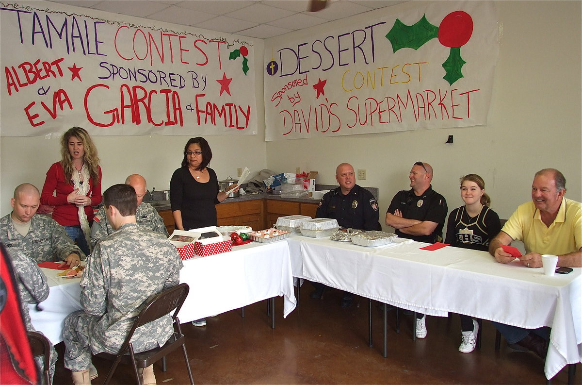 Image: Time for a tamale contest sponsored by Albert and Eva Garcie and a dessert contest sponsored by David’s Supermarket.