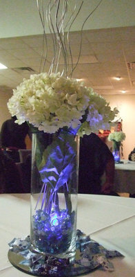 Image: Table decorations were made by Chief Hill’s wife, Holly.