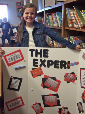 Image: Madison Dickerson (4th grade) took first place.