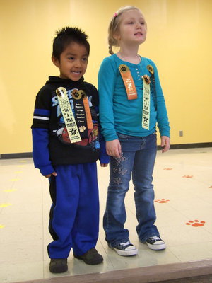 Image: These two Pre – K students were star students.