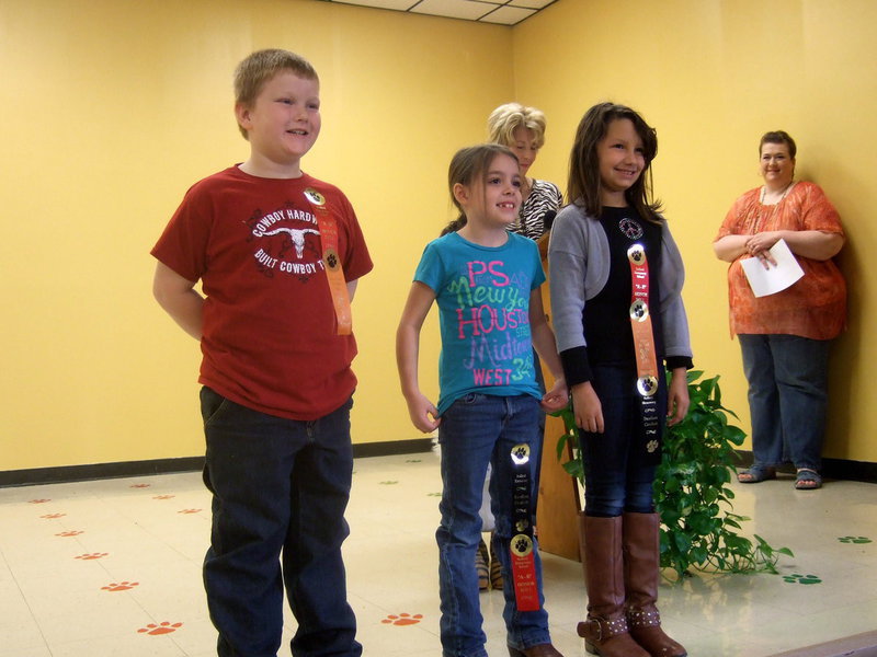 Image: These happy second graders earned all A’s and B’s.