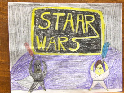 Image: Karman’s picture is star shaped students striking back.