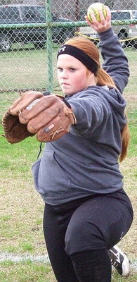 Image: Third baseman Katie Byers is ready rumble.