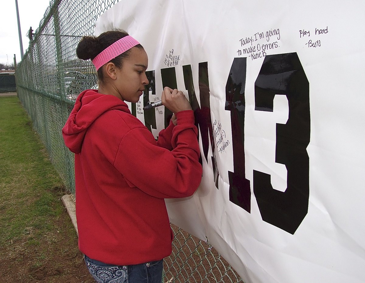 Image: Manager April Lusk has goals of her own.