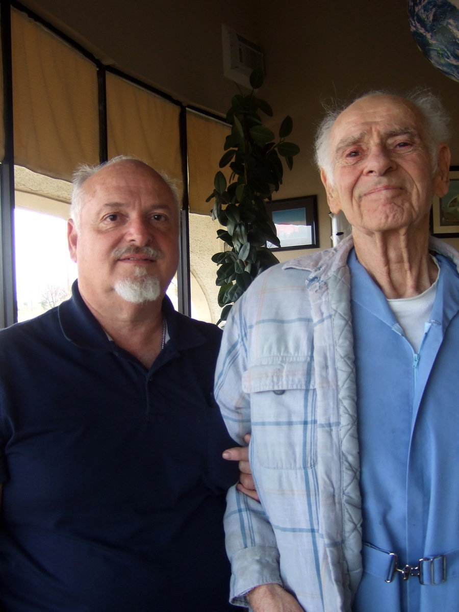 Image: Lou and his son Mike.