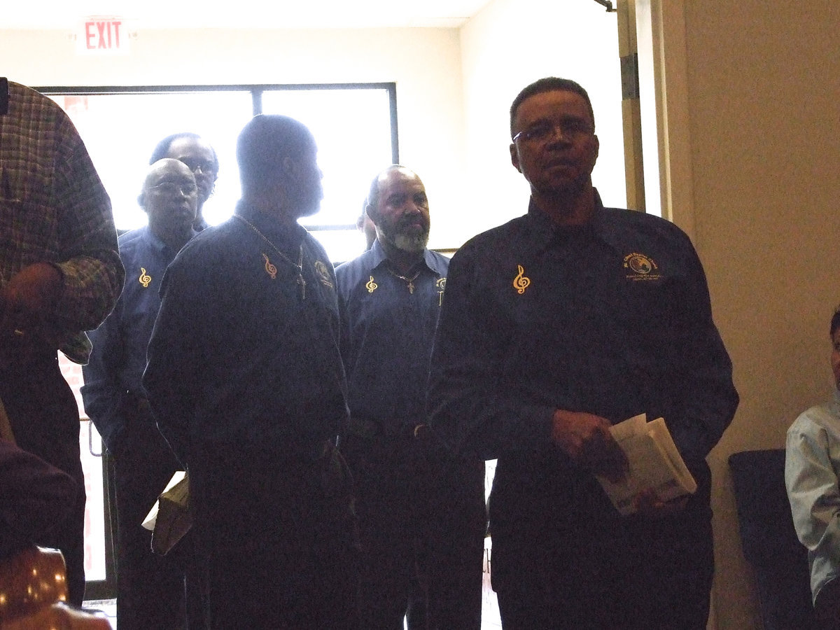 Image: Deacons enter the sanctuary at Mt. Gilead.