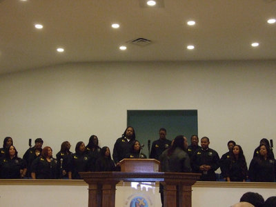 Image: Mt. Gilead Souls of Worship sang together for the first time in the new sanctuary.