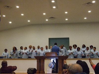 Image: Hallelujah Choir from St. John Church sang, “I know something about God’s grace.”