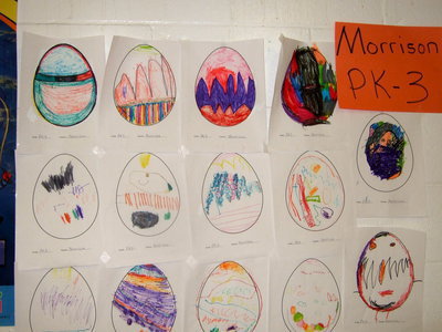 Image: The Pre K -3 classes outdid themselves with these beautiful works of art.