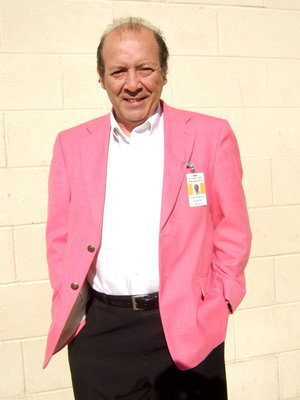 Image: It wouldn’t be Easter time if Dr DelBosque wasn’t wearing his famous pink sports coat!