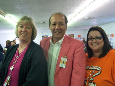 Image: Sandra Berneking, Dr DelBosque and Melissa Gill stopped to have their picture taken.
