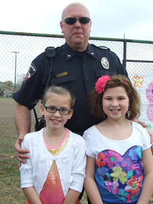 Image: Chief Hill invited his daughter, Hayden, and his niece, London, to the Mayor’s Easter Egg hunt.