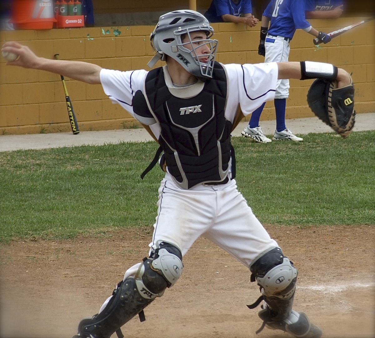 Image: Freshman catcher Ryan Connor plays solid for Italy in the win against Frost.