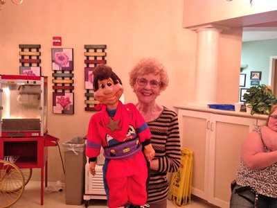 Image: Miss Rita with her best pal Melvis.