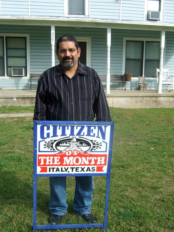 Image: Joe Tovar is honored to be selected as Citizen of the Month.
