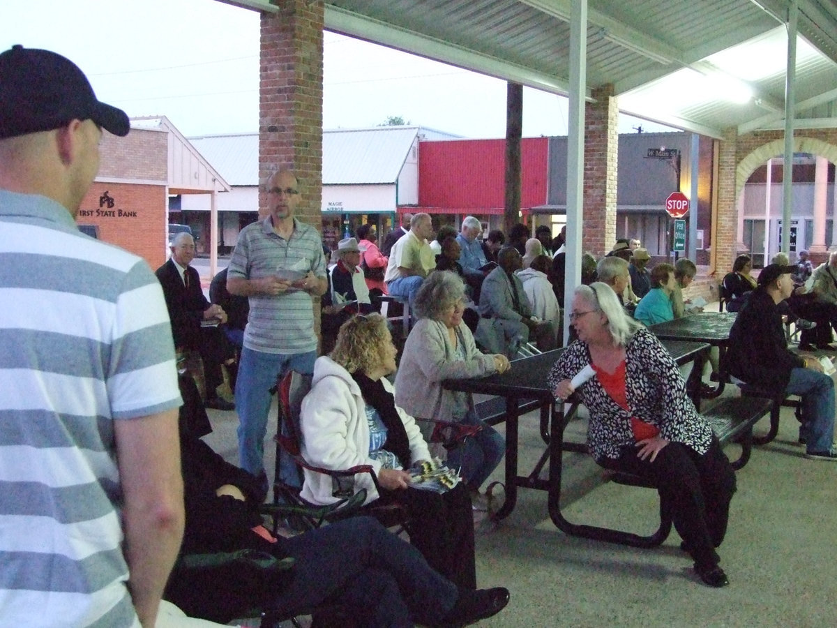 Image: A few members of area churches came together on Easter morning for Sunrise Service.