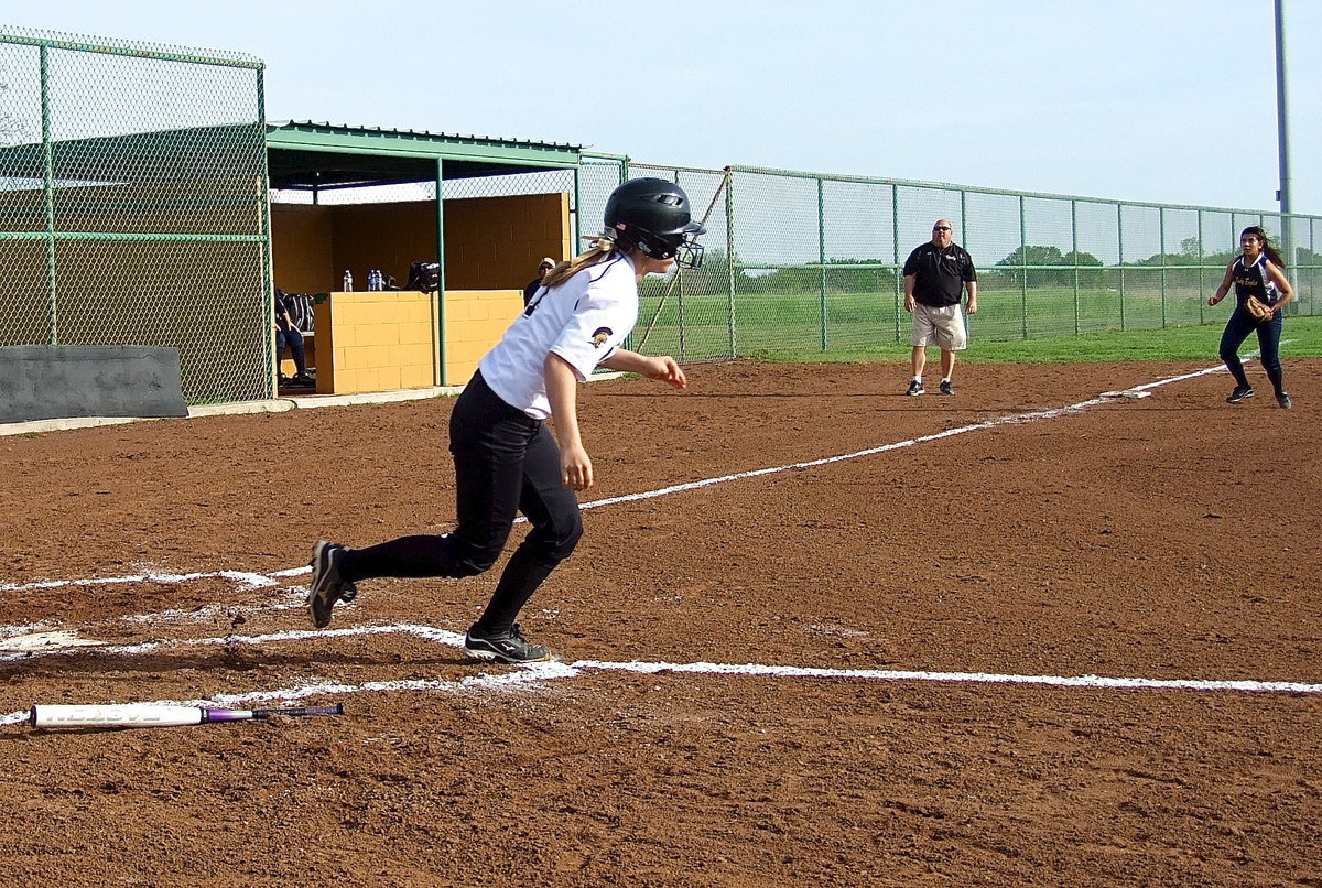 Image: Bailey Eubank(1) connects on a ball.