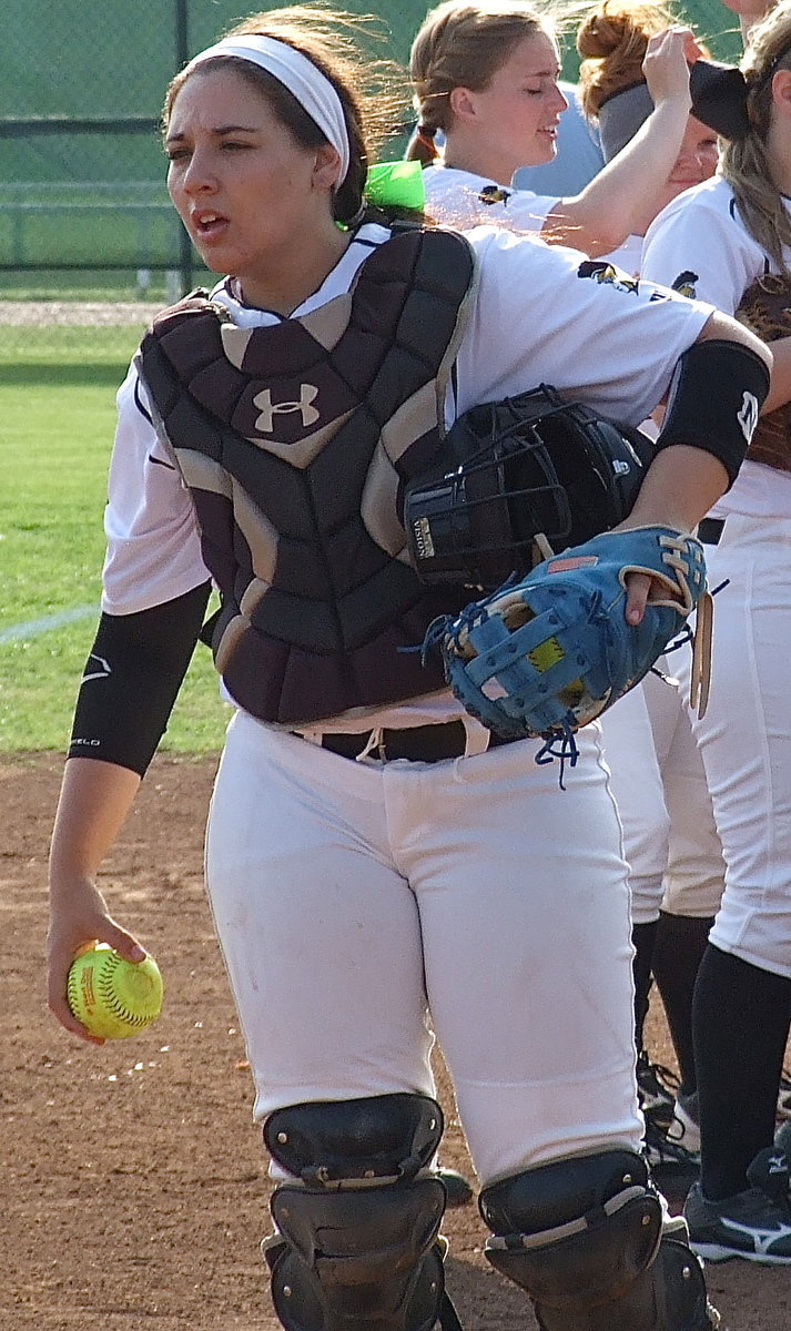 Image: Alyssa Richards(9) is the best grenade catcher in the district.