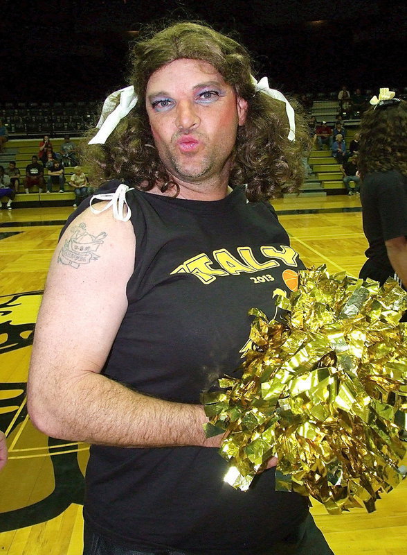 Image: Cheerleader Paul “Cutie” Cockerham is a hot mess.