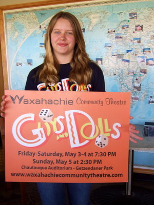 Image: Tia Russel (Italy High School sophomore) plays Agatha in Guys &amp; Dolls.