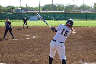 Image: Italy sophomore Jaclynn Lewis(15) records her second home run of the season with an inside-the park homer.