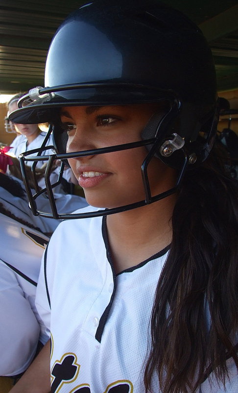 Image: Ashlyn Jacinto(7) is ready to bat against Covington.