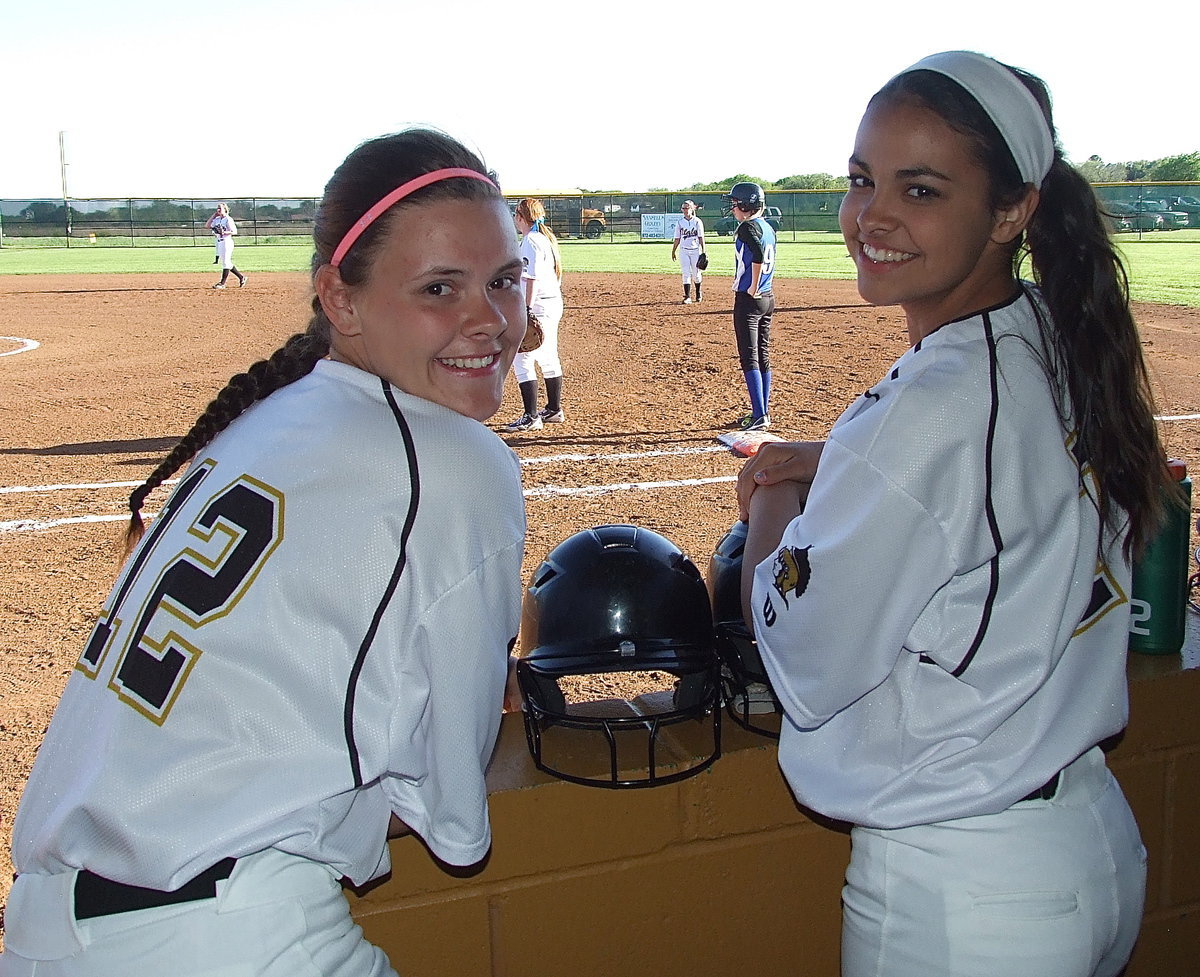 Image: Lillie Perry(12) and Ashlyn Jacinto(7) play big roles for the Lady Gladiator effort.