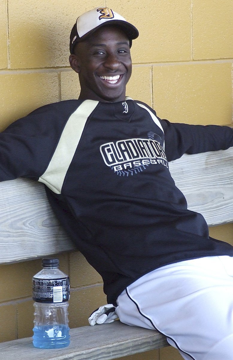 Image: Senior Gladiator Marvin Cox(3) wakes up in time for Senior Day 2013 thanks to his teammates who did not want Cox to miss their big day. Cox caught a popup at shortstop and pitched two strikeouts against three batters to close the game for Italy to preserve the 10-4 win for senior teammate Caden Jacinto. Italy defeated Waxahachie Faith Family to claim at least a piece of the district championship.