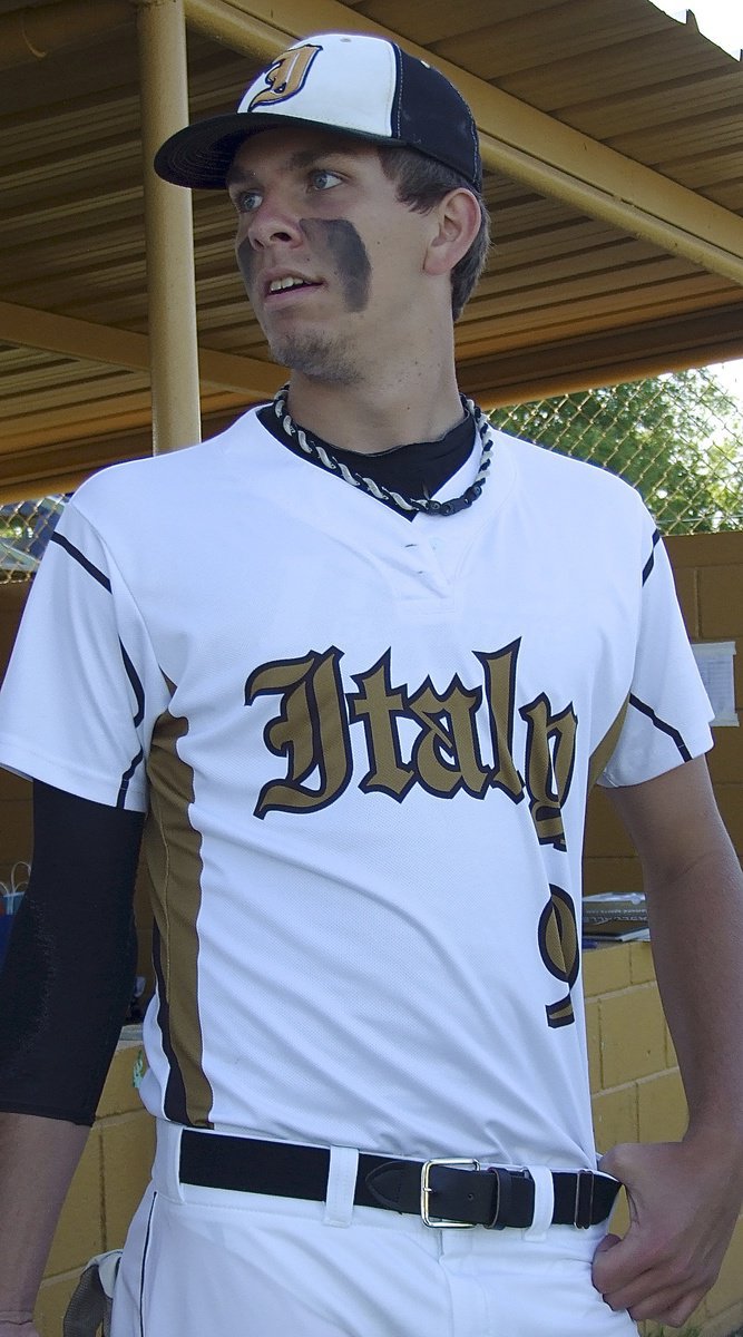 Image: Stoic is senior third baseman Cole Hopkins(9) who also played first base earlier in the season.