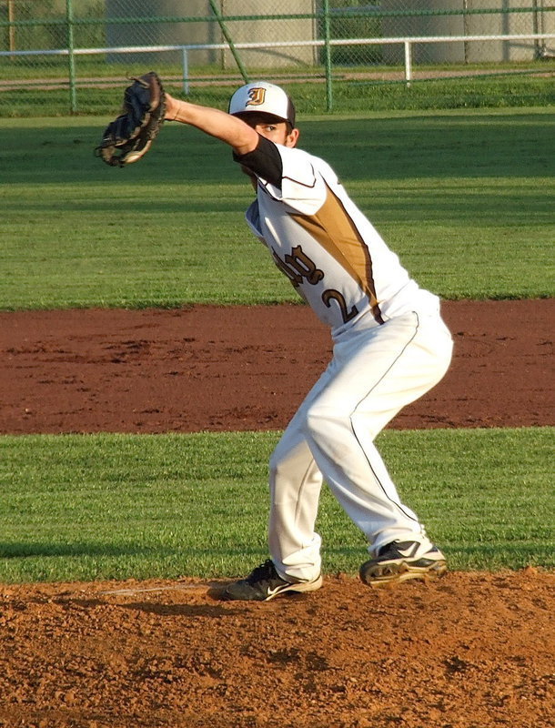 Image: Pitcher Caden Jacinto(2) records 5 strikeouts and gets the Senior Day 2013 win; 10-4 over Waxahachie Faith Family.